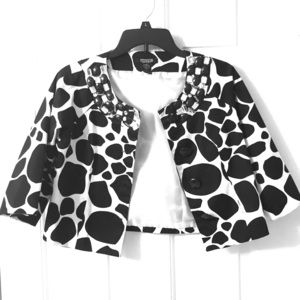 LIKE NEW - Cow Pattern Blazer!